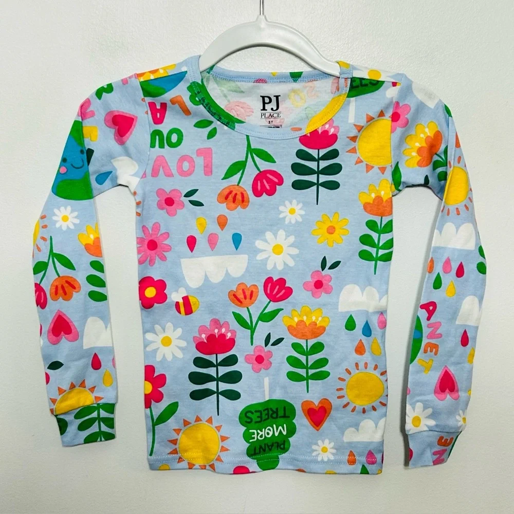New! PJ Place Pajama Set Bundle of 2 Sets New Without Tags Toddler Girls 3T